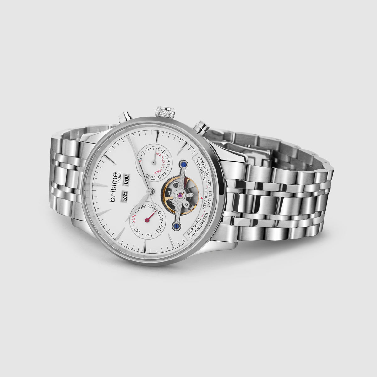 Britime Stainless Steel Round watch