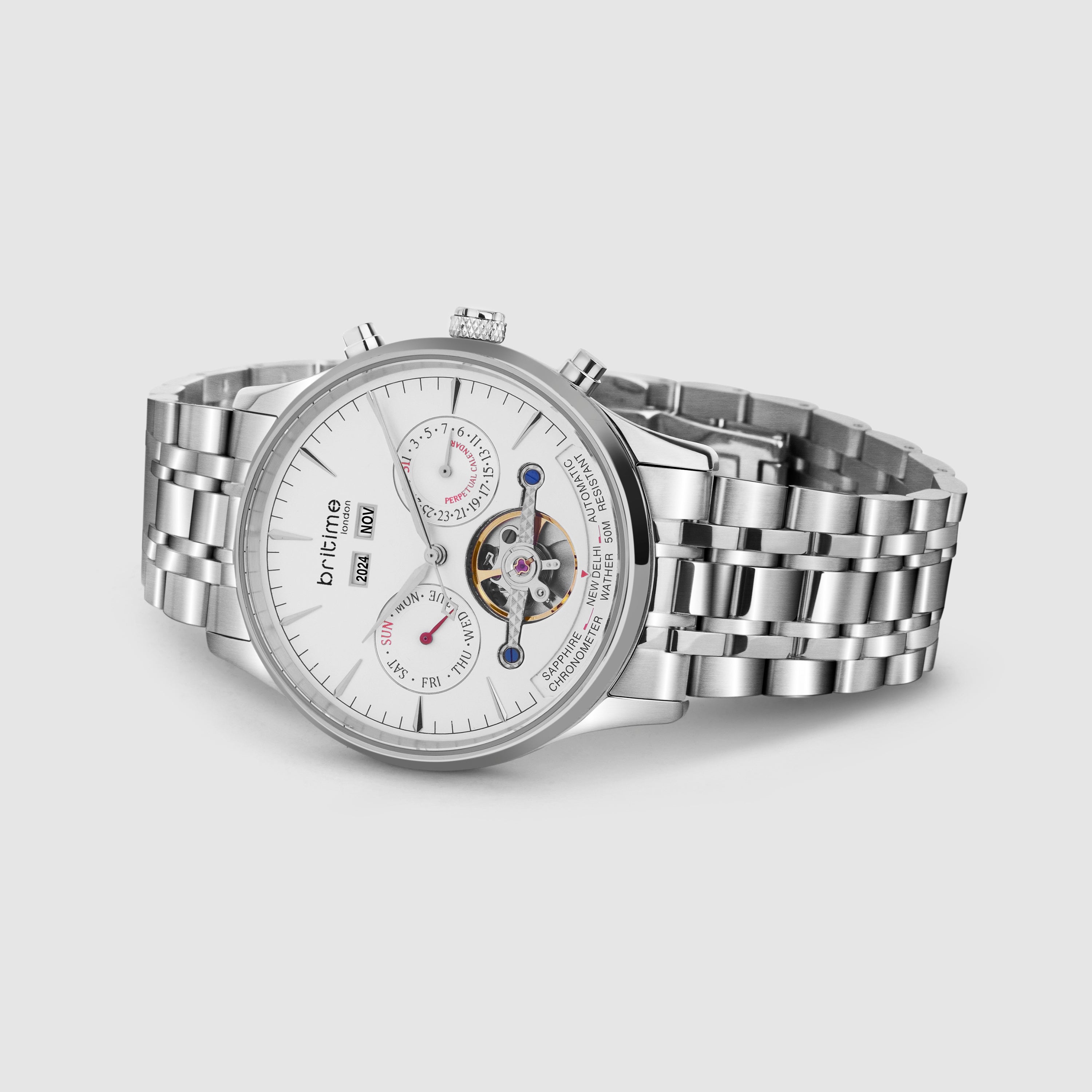 Britime Stainless Steel Round watch