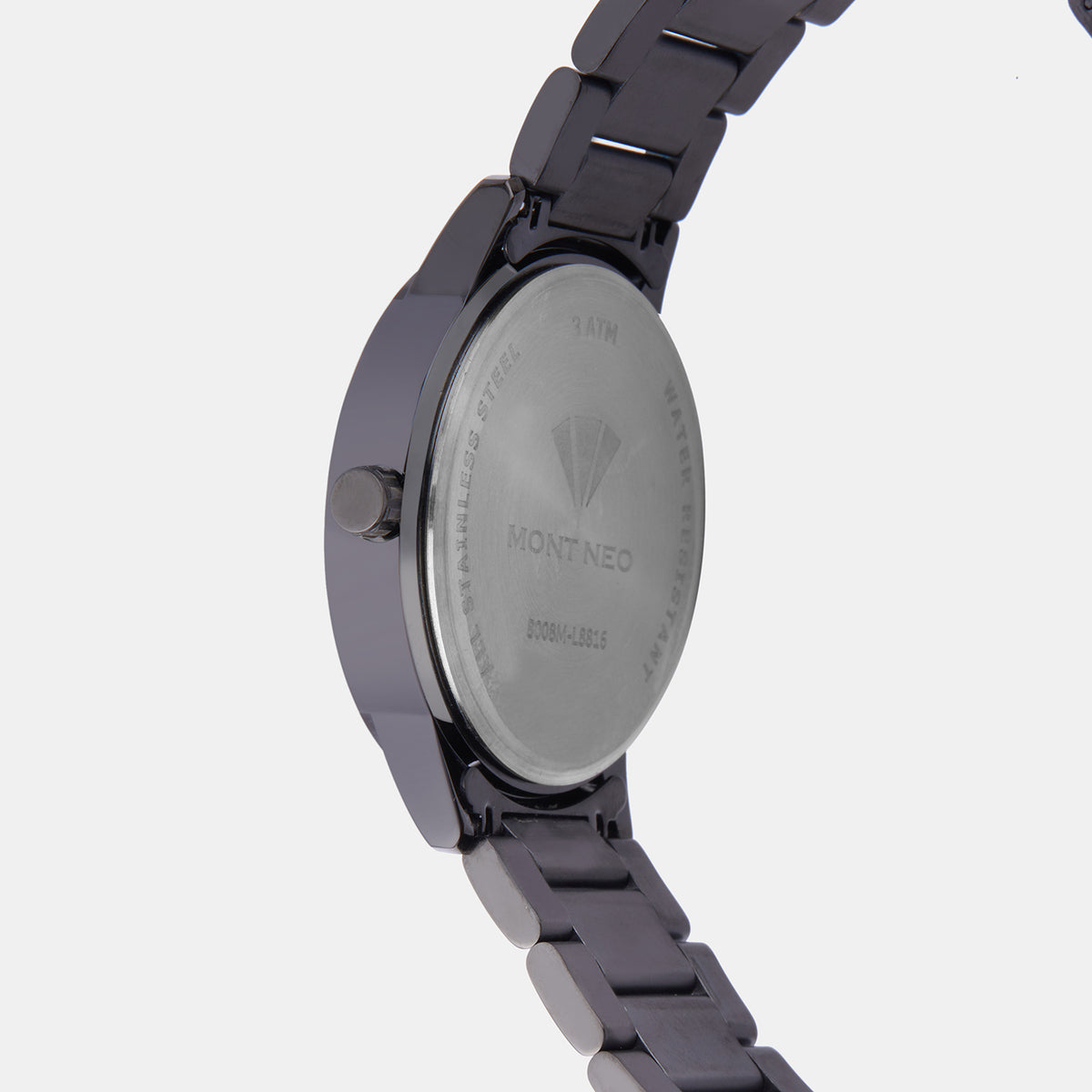 Mont Neo Men Round Gun watch