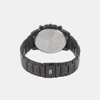 Men Quartz Black Dial Multi-Function Metal Watch 1009F-M0404