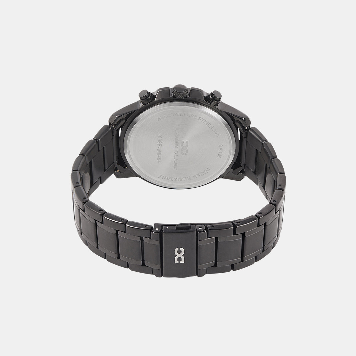 Men Quartz Black Dial Multi-Function Metal Watch 1009F-M0404