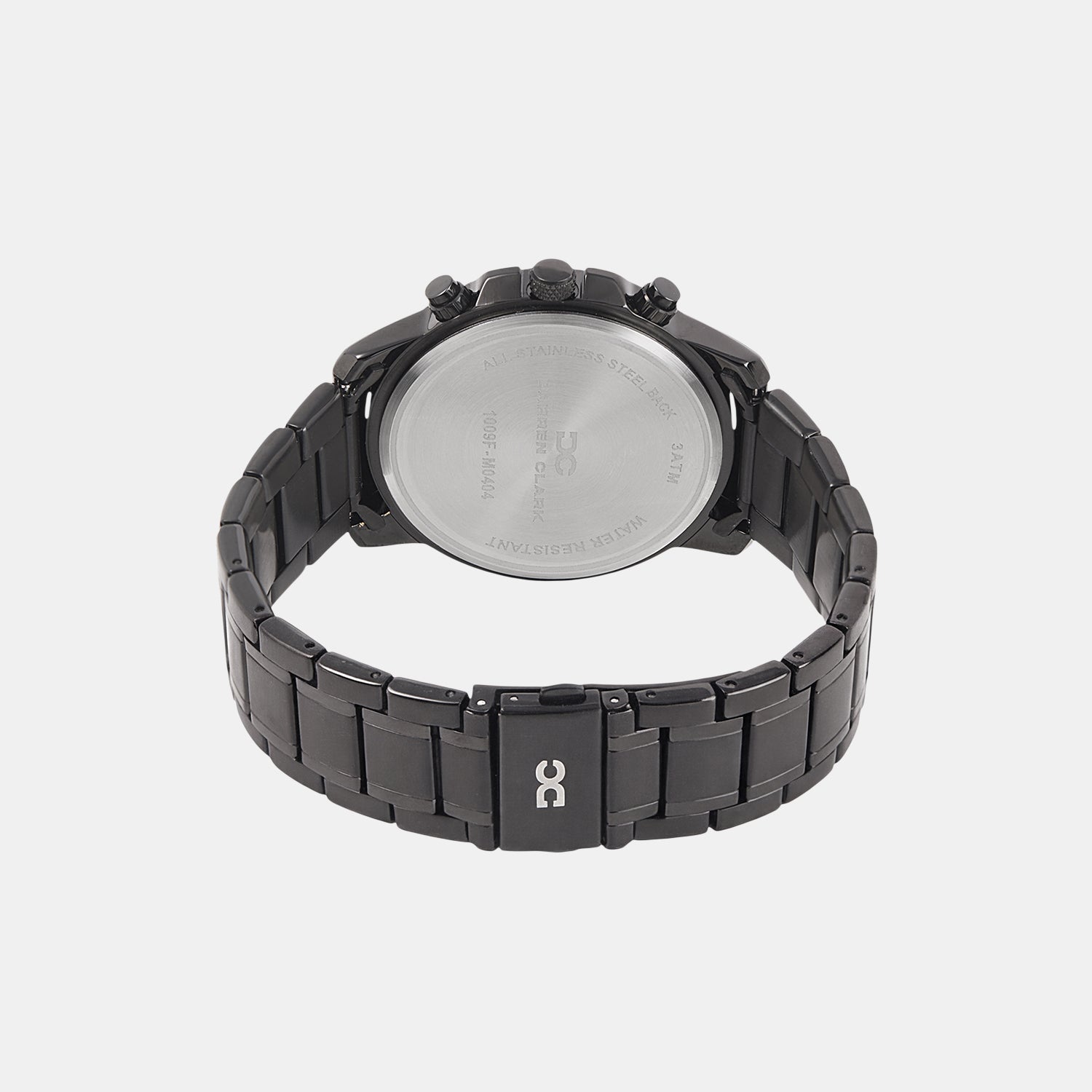 Men Quartz Black Dial Multi-Function Metal Watch 1009F-M0404