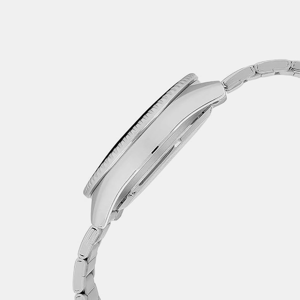 Enticer Men Quartz Black Dial Analog Stainless Steel Watch A2189