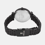 Women Quartz Black Dial Analog Metal Watch 2013F-M0404