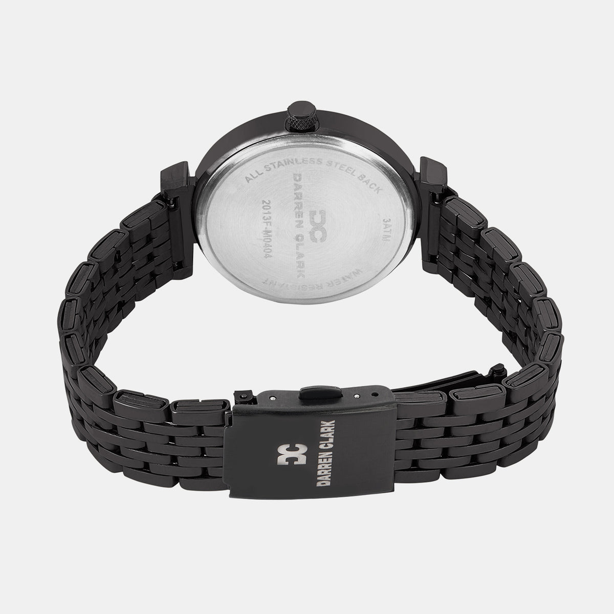 Women Quartz Black Dial Analog Metal Watch 2013F-M0404