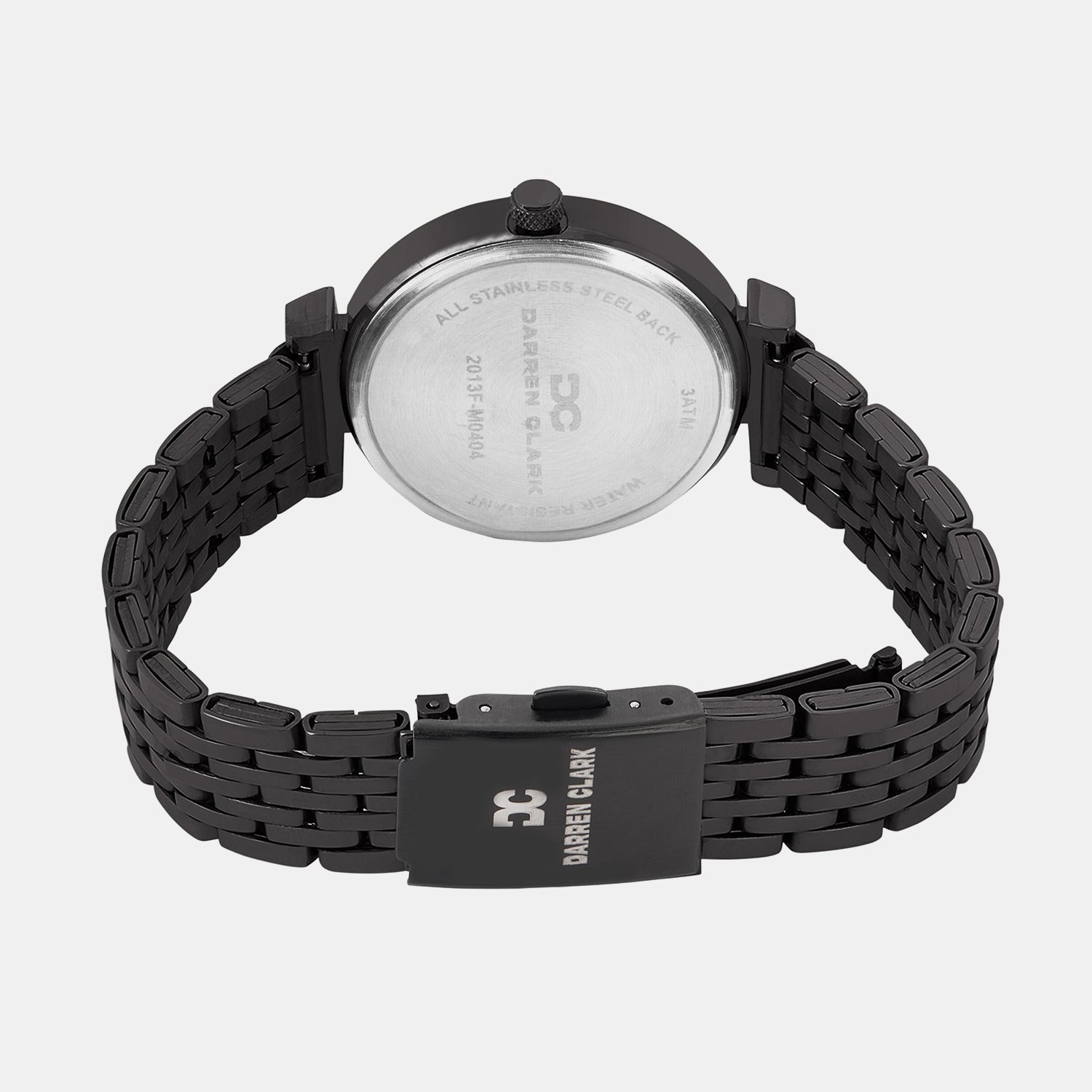 Women Quartz Black Dial Analog Metal Watch 2013F-M0404