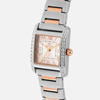 Women Quartz Silver Dial Analog Stainless Steel Watch 4001T-M1303