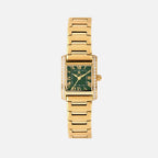 Women Quartz Gold Dial Analog Stainless Steel Watch 4001T-M2214