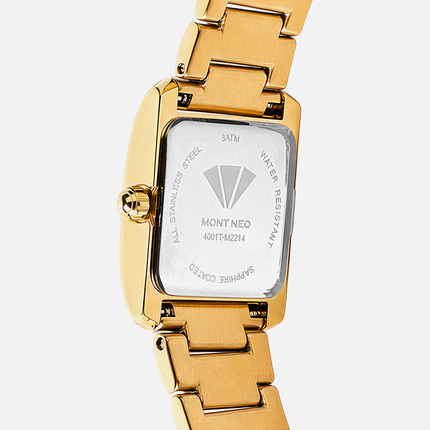 Women Quartz Gold Dial Analog Stainless Steel Watch 4001T-M2214