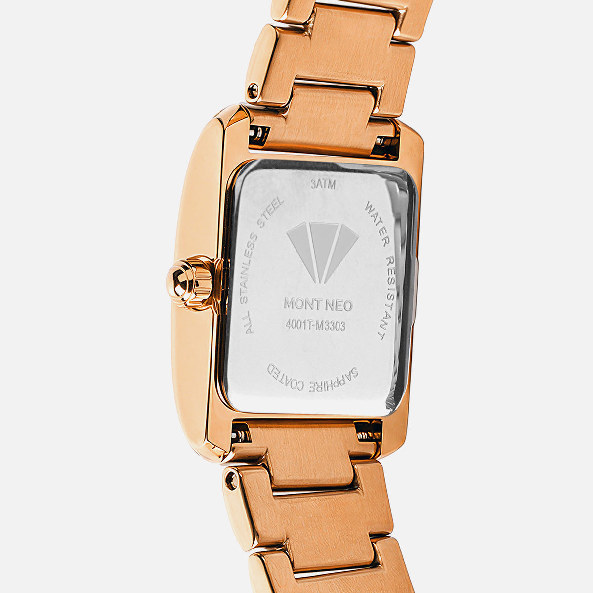 Women Quartz Gold Dial Analog Stainless Steel Watch 4001T-M3303
