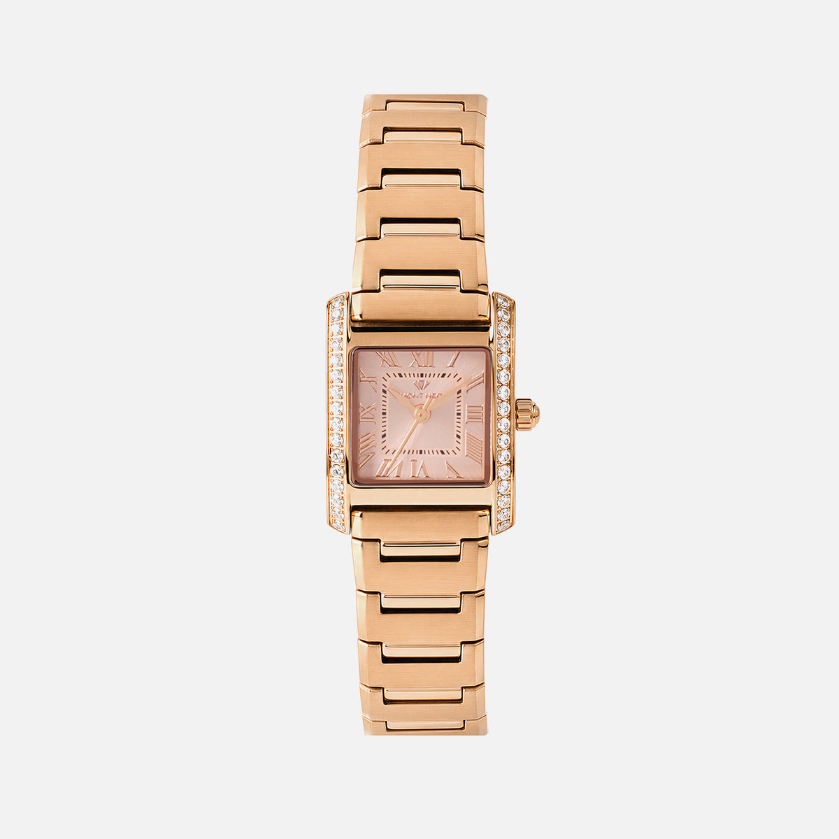 Women Quartz Gold Dial Analog Stainless Steel Watch 4001T-M3307