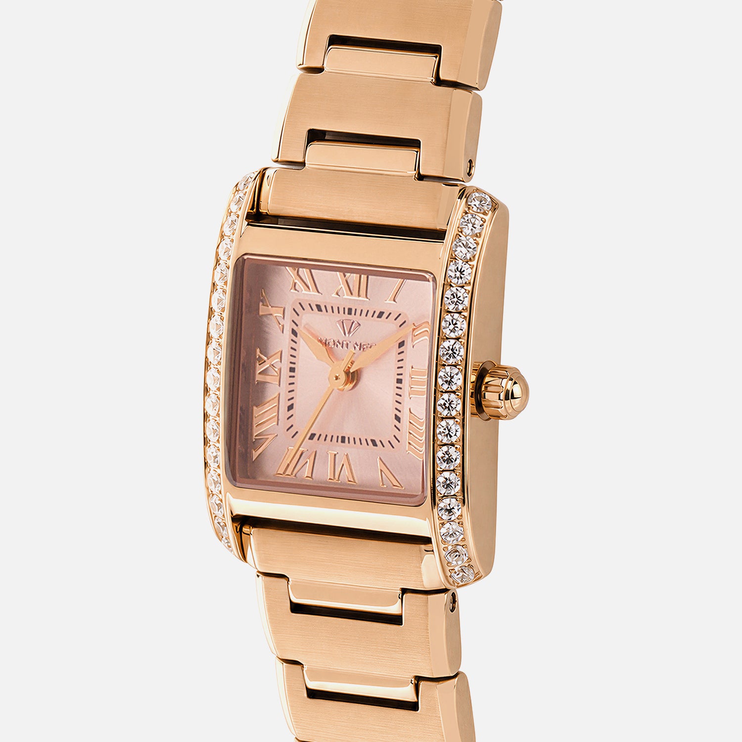 Women Quartz Gold Dial Analog Stainless Steel Watch 4001T-M3307
