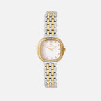 Women Quartz Gold Dial Analog Stainless Steel Watch 4004B-M1201