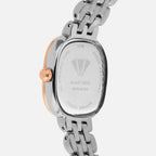 Women Quartz Silver Dial Analog Stainless Steel Watch 4004B-M1301