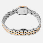 Women Quartz Silver Dial Analog Stainless Steel Watch 4004B-M1301
