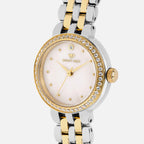 Women Quartz Silver Dial Analog Stainless Steel Watch 4005T-M1201