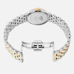 Women Quartz Silver Dial Analog Stainless Steel Watch 4005T-M1201