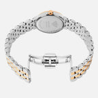 Women Quartz Silver Dial Analog Stainless Steel Watch 4005T-M1301