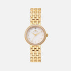 Women Quartz Silver Dial Analog Stainless Steel Watch 4005T-M2201