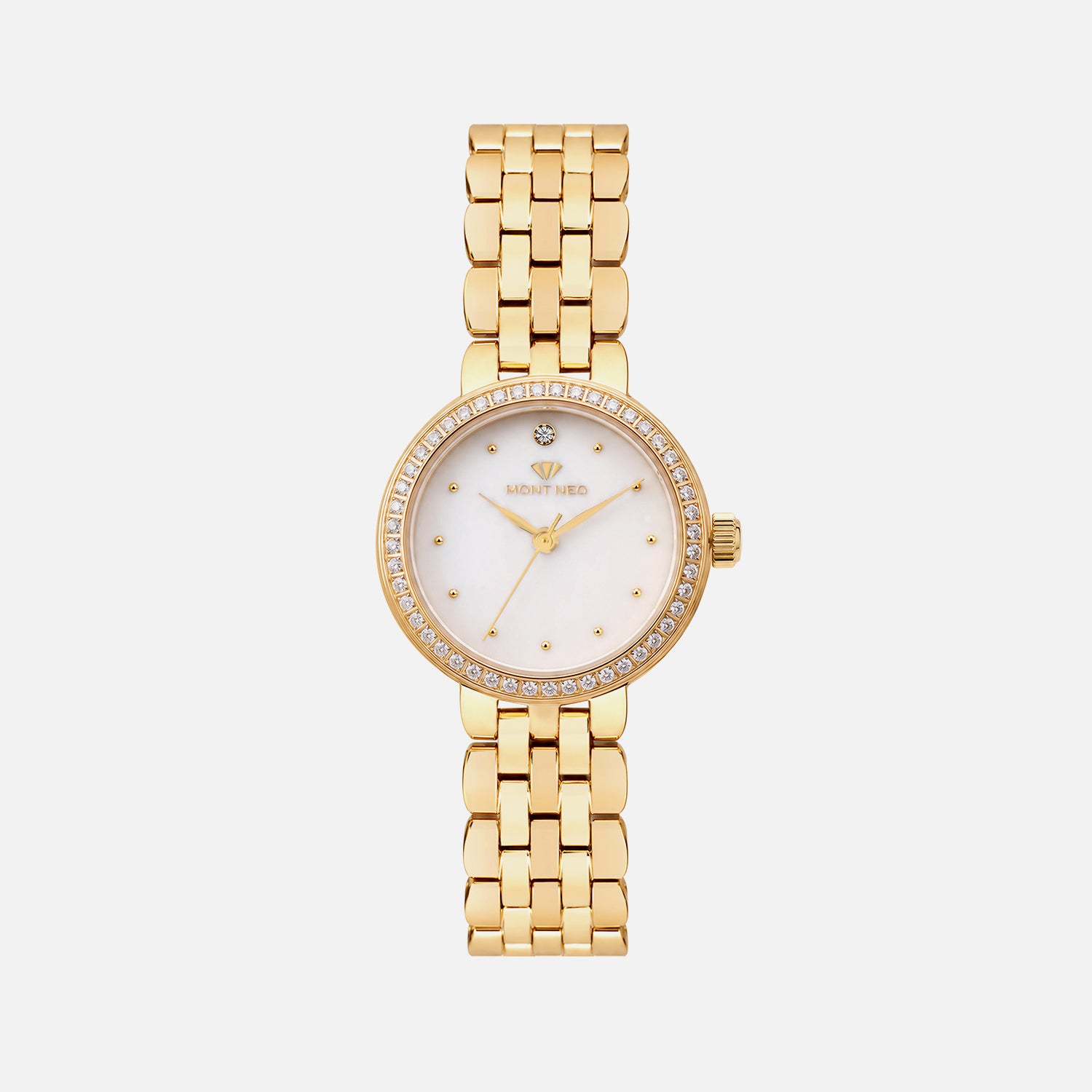 Women Quartz Silver Dial Analog Stainless Steel Watch 4005T-M2201