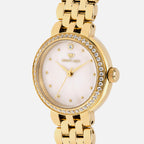 Women Quartz Silver Dial Analog Stainless Steel Watch 4005T-M2201