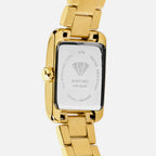 Women Quartz Gold Dial Analog Stainless Steel Watch 4008T-M2208