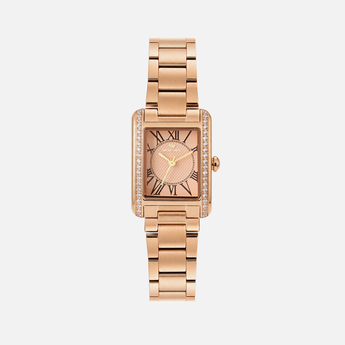 Women Quartz Rose Gold Dial Analog Stainless Steel Watch 4008T-M3307