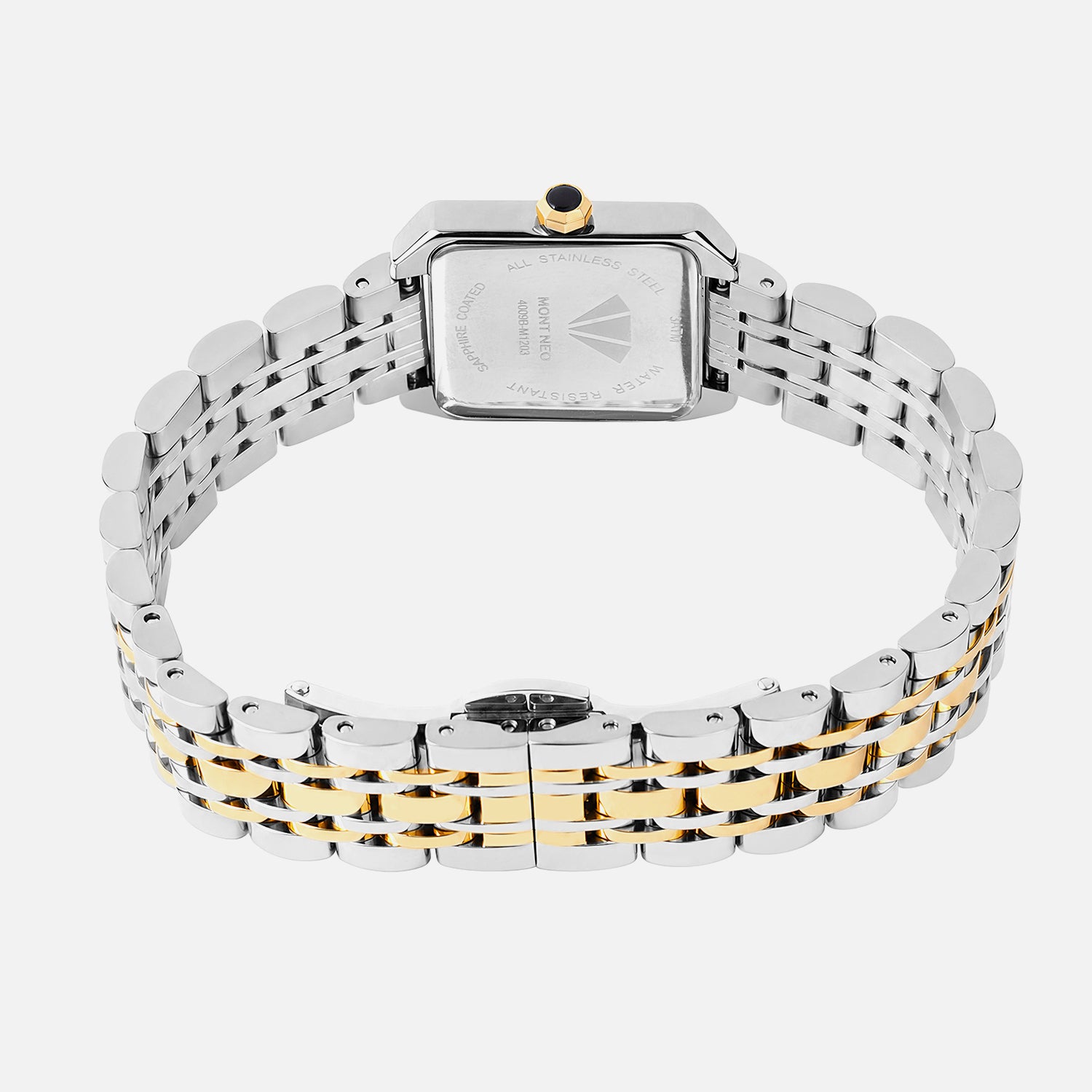 Women Quartz Gold Dial Analog Stainless Steel Watch 4009B-M1203