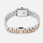 Women Quartz Black Dial Analog Stainless Steel Watch 4009B-M1304