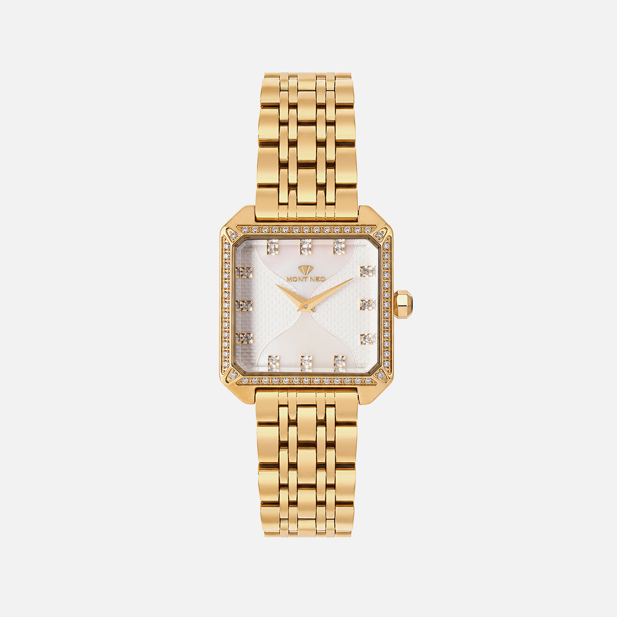 Women Quartz Silver Dial Analog Stainless Steel Watch 4009B-M2203