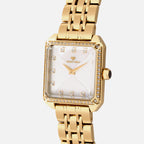 Women Quartz Silver Dial Analog Stainless Steel Watch 4009B-M2203