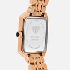 Women Quartz Pink Dial Analog Stainless Steel Watch 4009B-M3307