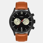 Timex Round Black Chronograph watch