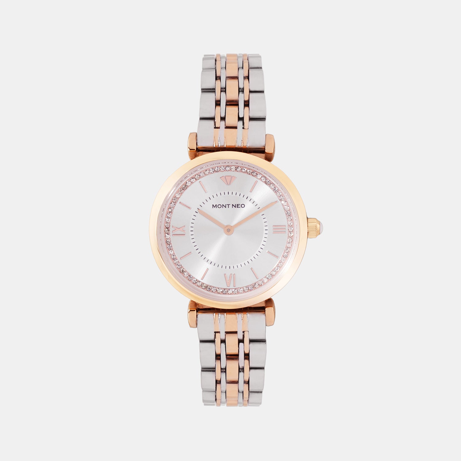 Regular Women Quartz Silver Dial Analog Stainless Steel Watch 4520B-M1303