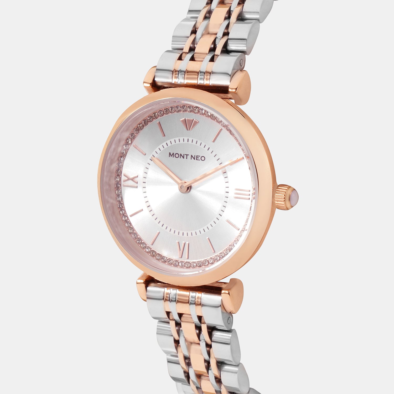 Regular Women Quartz Silver Dial Analog Stainless Steel Watch 4520B-M1303