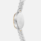 Women Quartz Silver Dial Analog Stainless Steel Watch 4505E-M1203