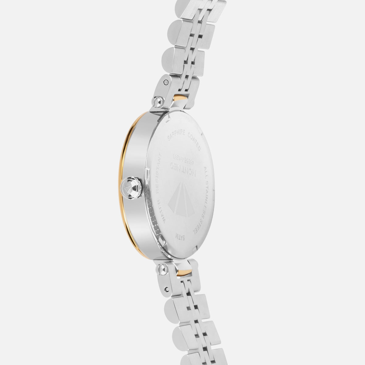 Women Quartz Silver Dial Analog Stainless Steel Watch 4505E-M1203