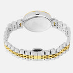 Women Quartz Silver Dial Analog Stainless Steel Watch 4505E-M1203
