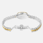 Women Quartz Silver Dial Analog Stainless Steel Watch 4505E-M1203