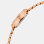 Women Quartz Brown Dial Analog Stainless Steel Watch 4505E-M3306