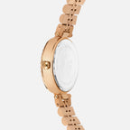 Women Quartz Brown Dial Analog Stainless Steel Watch 4505E-M3306