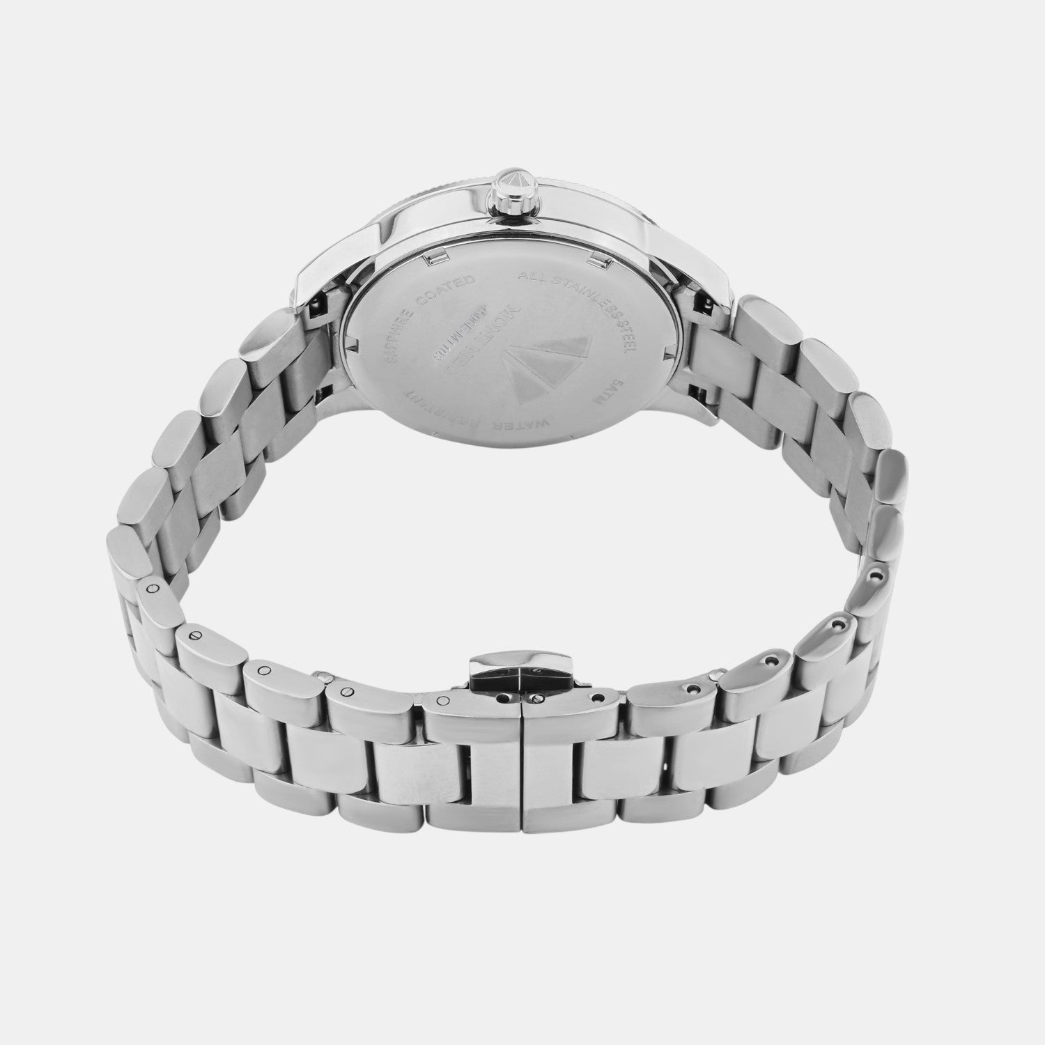 Women Quartz Silver Dial Analog Stainless Steel Watch 4506E-M1103