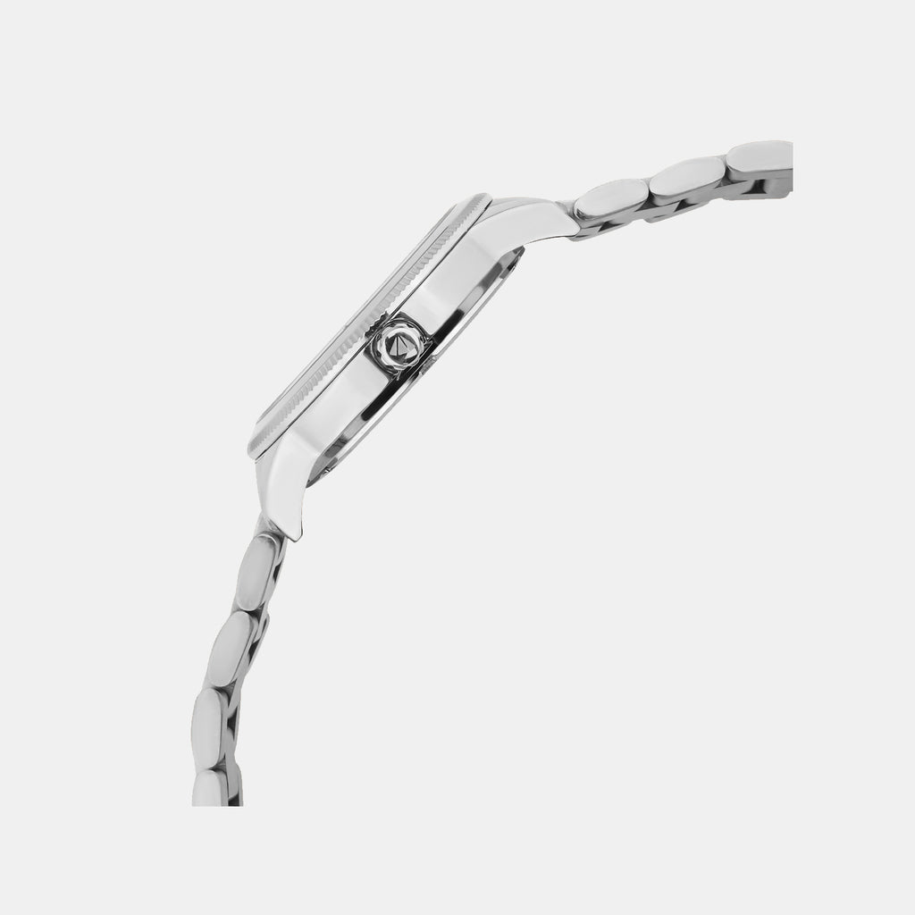 Women Quartz Grey Dial Analog Stainless Steel Watch 4506E-M1315