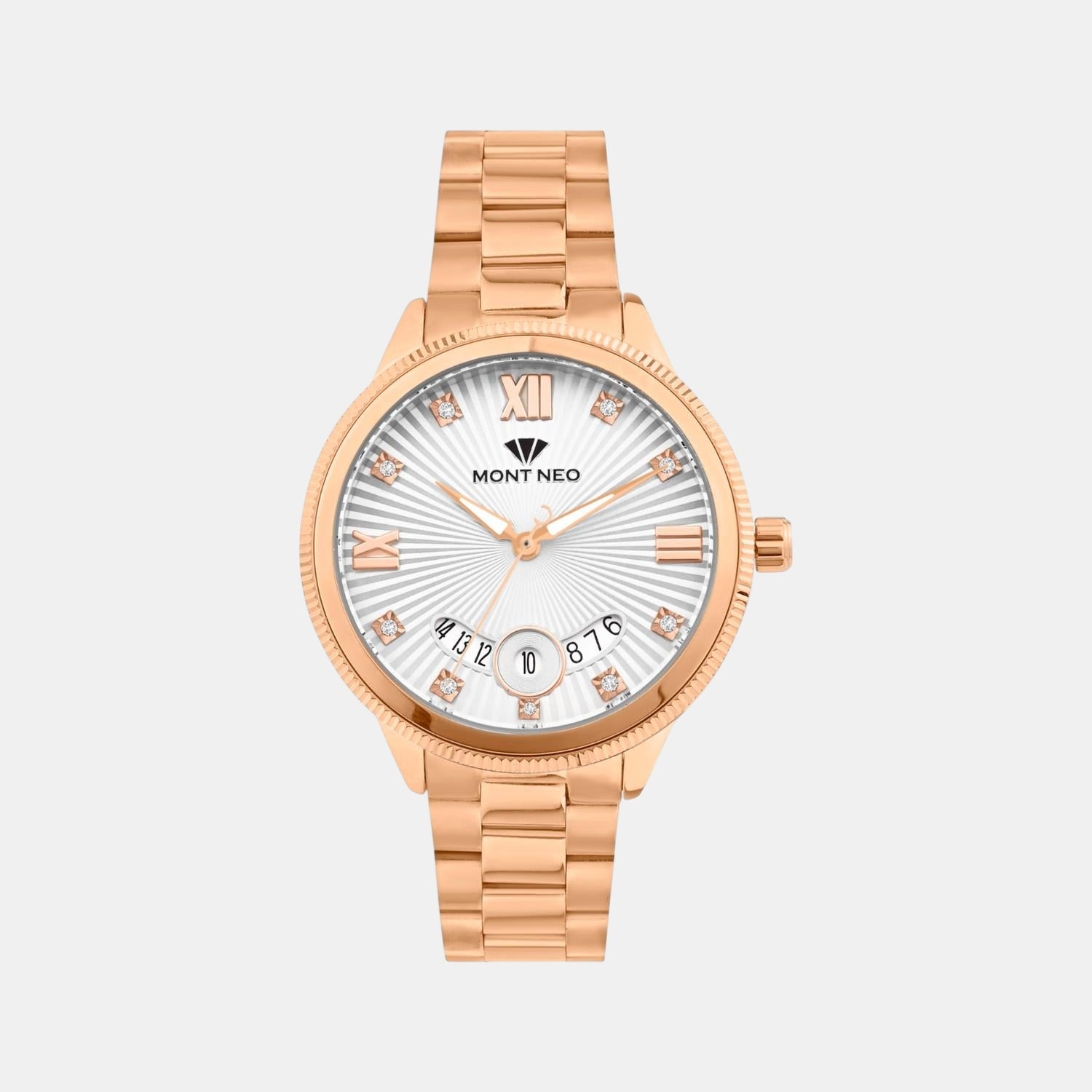 Women Quartz Silver Dial Analog Stainless Steel Watch 4506E-M3303