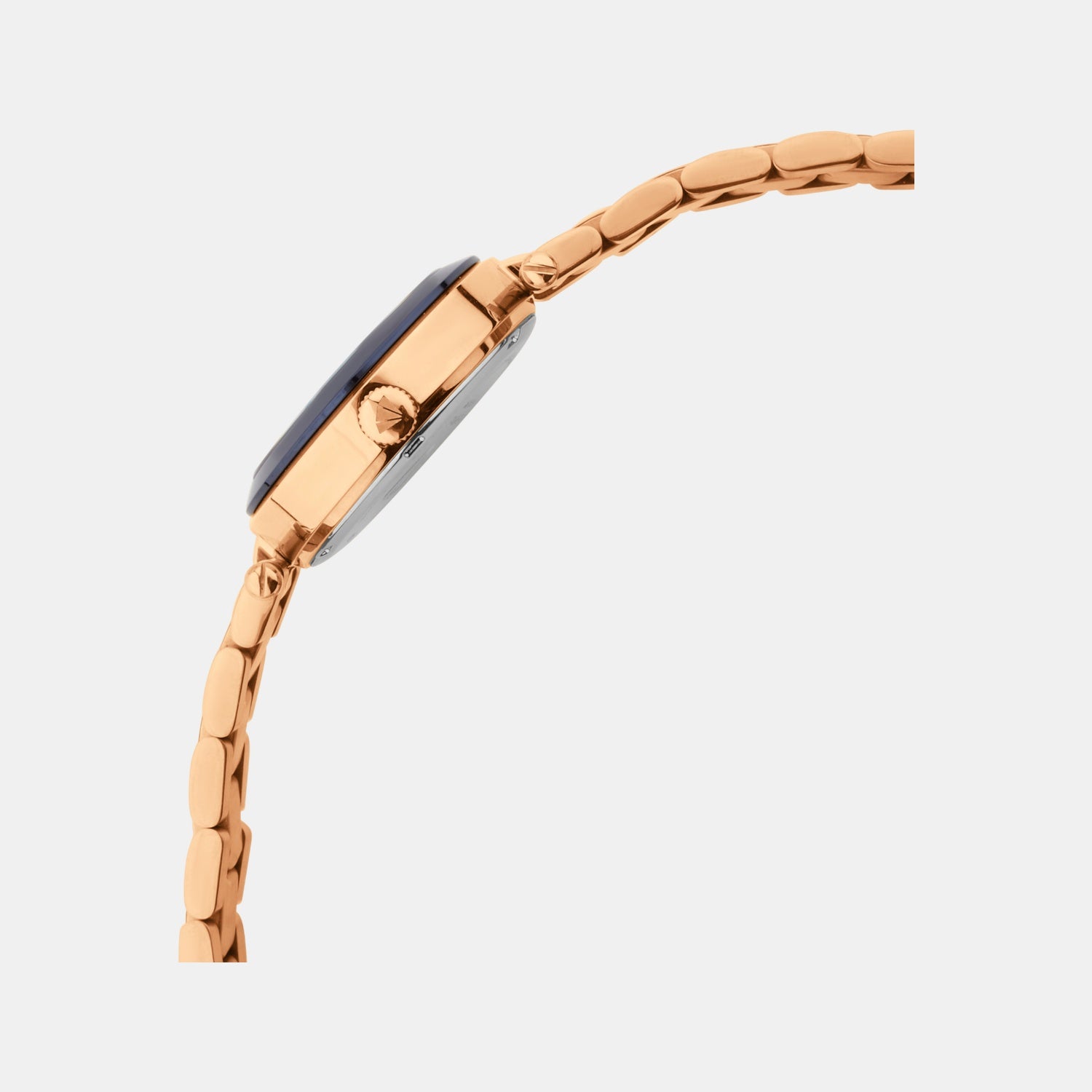 Women Quartz Blue Dial Multi-Function Stainless Steel Watch 4507M-M3505