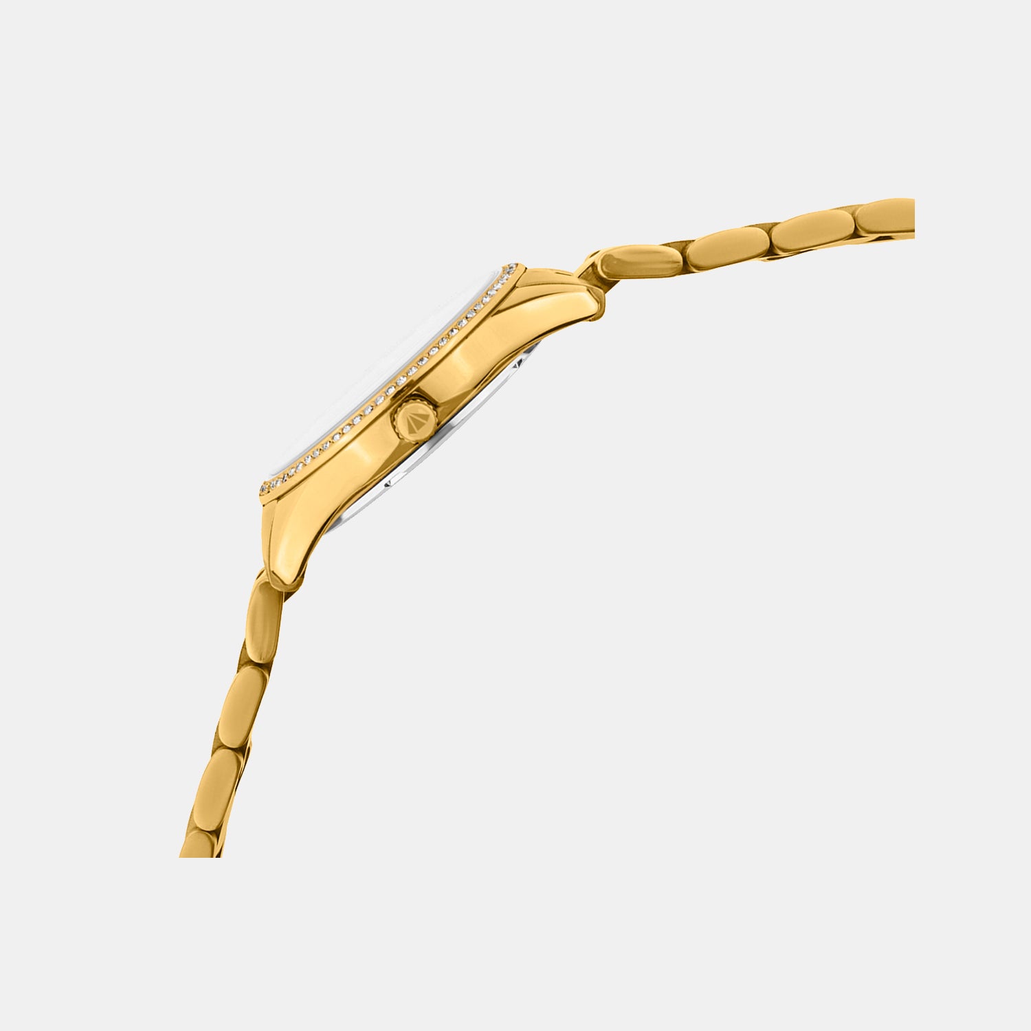 Women Quartz White Mother Of Pearl Dial Analog Metal Watch 4509B-M2201