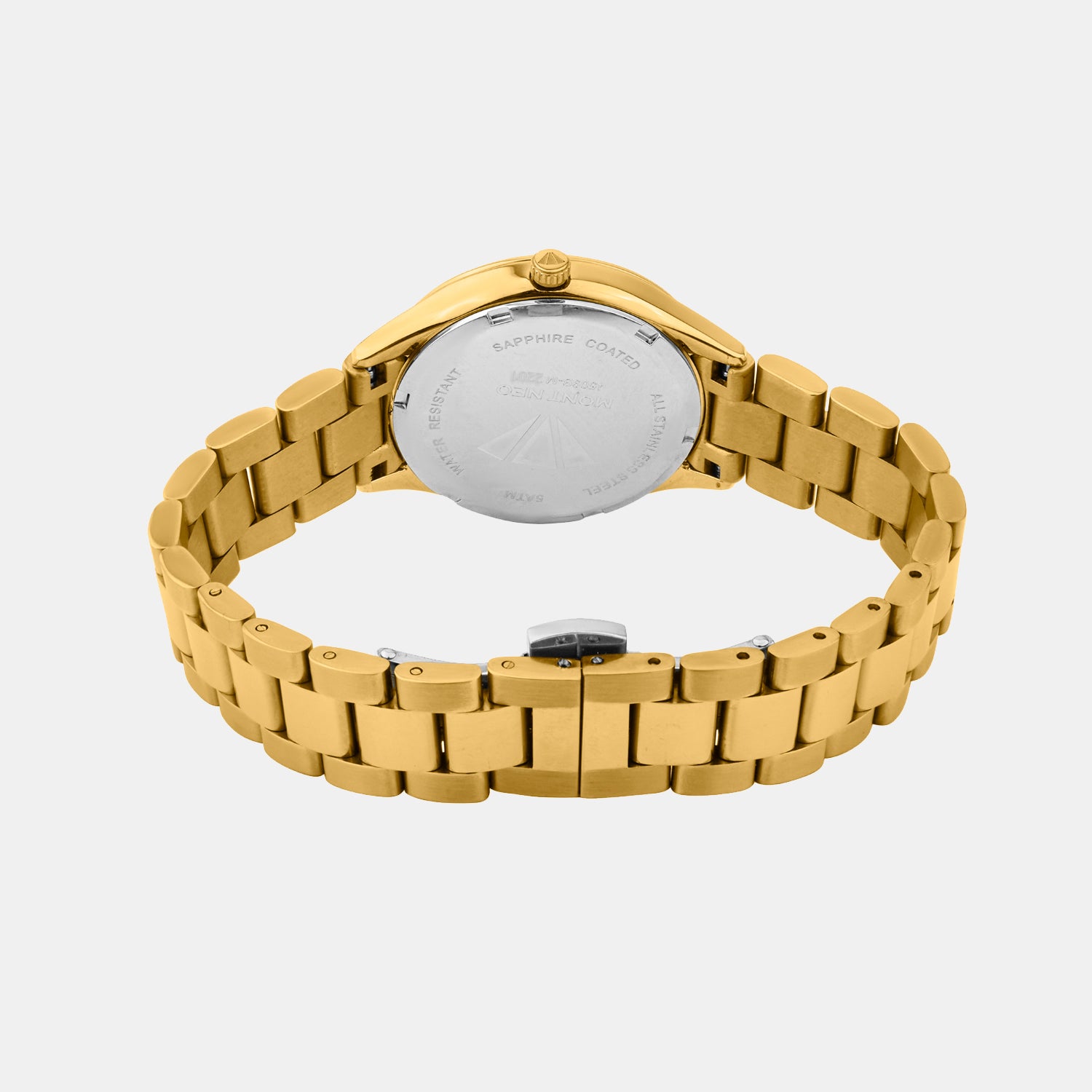 Women Quartz White Mother Of Pearl Dial Analog Metal Watch 4509B-M2201