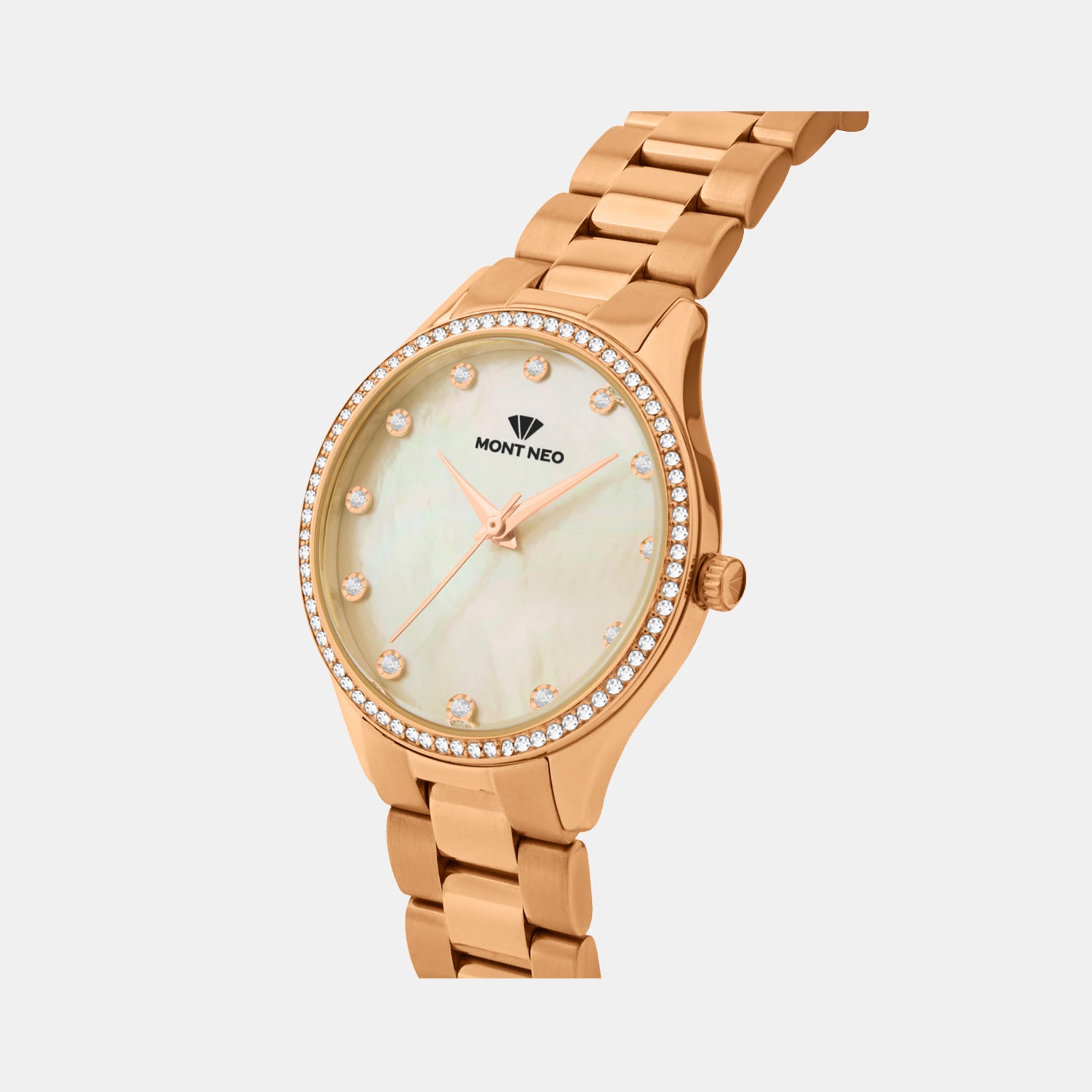 Women Quartz Silver Dial Analog Metal Watch 4509B-M3303