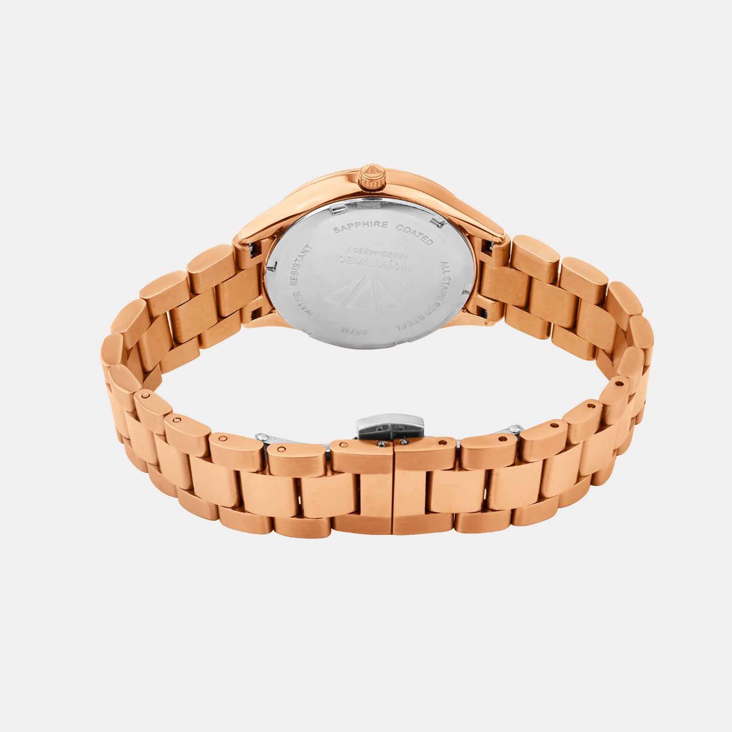 Women Quartz Rose Dial Analog Metal Watch 4509B-M3307