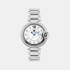 Women Quartz Silver Dial Analog Metal Watch 4510B-M1103